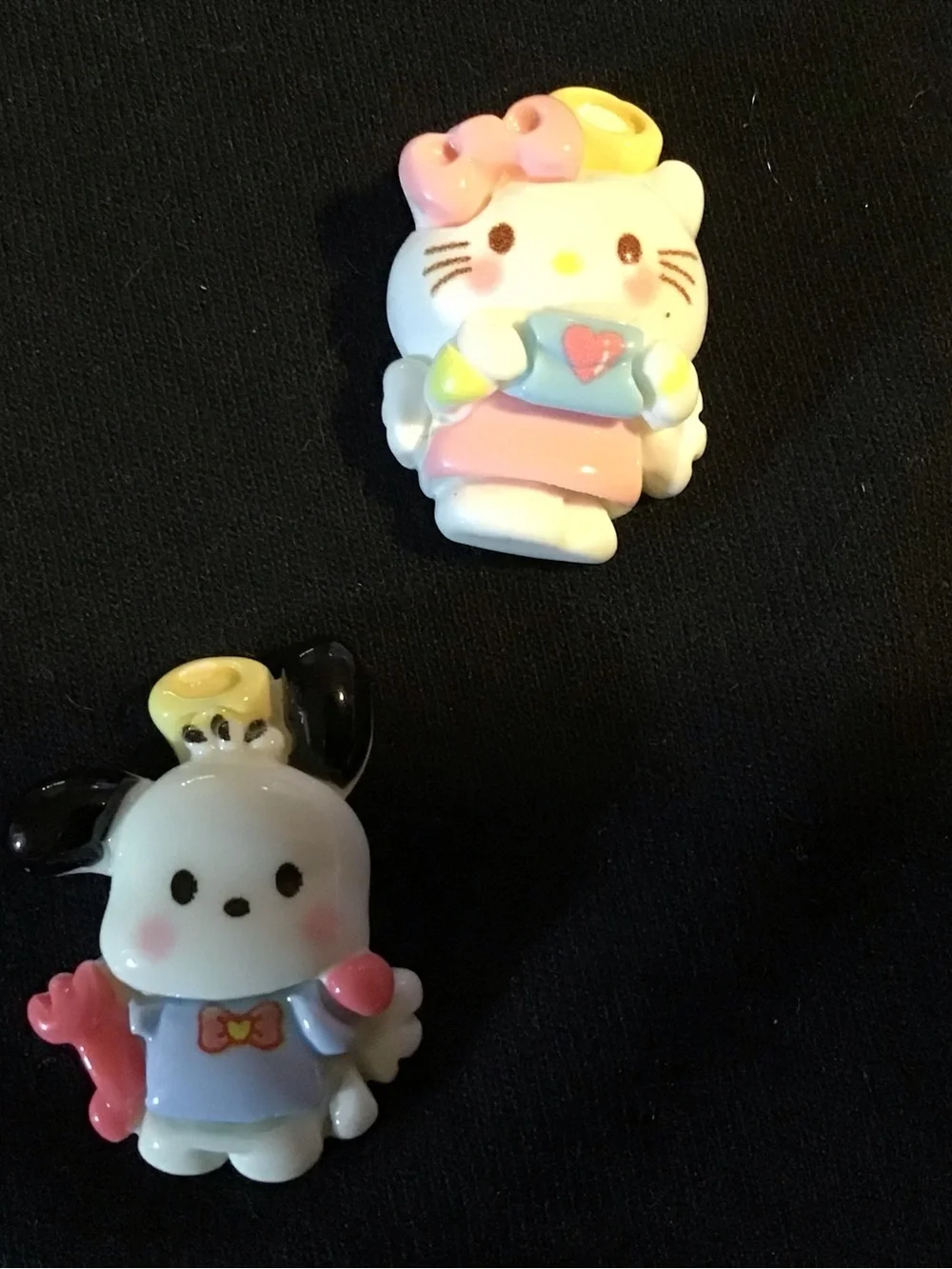 Sanrio-Inspired Pink and Purple Cute Character mini magnet Set